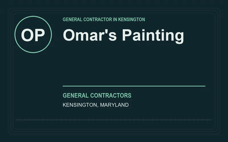 Omar's Painting in Kensington, Maryland