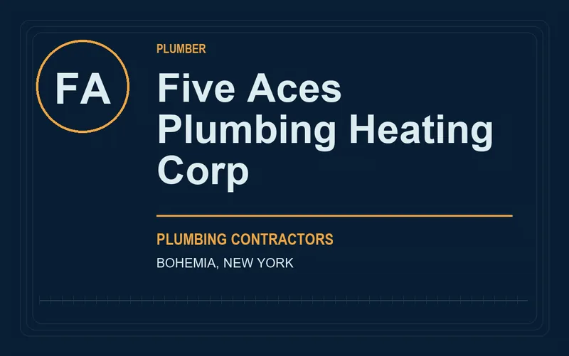 Five Aces Plumbing Heating Corp in Bohemia, New York