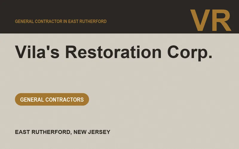 Vila's Restoration Corp. in East Rutherford, New Jersey