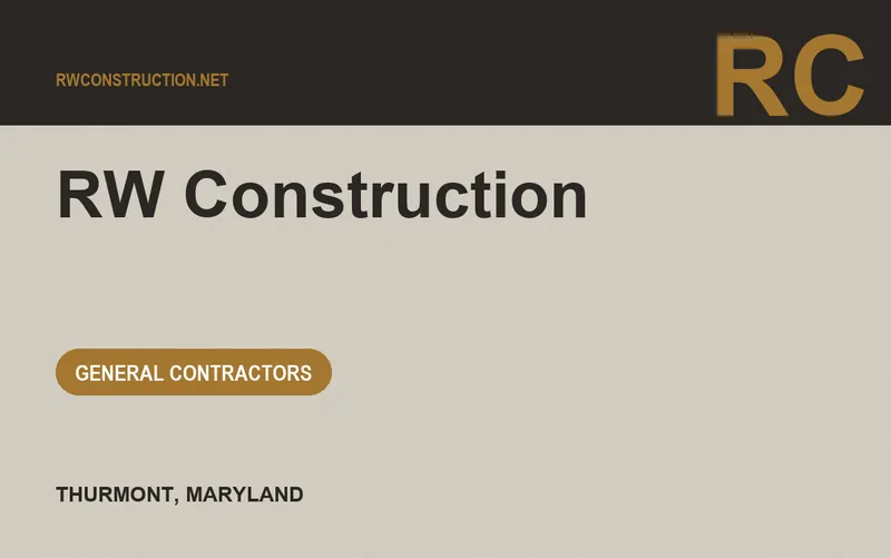 RW Construction in Thurmont, Maryland