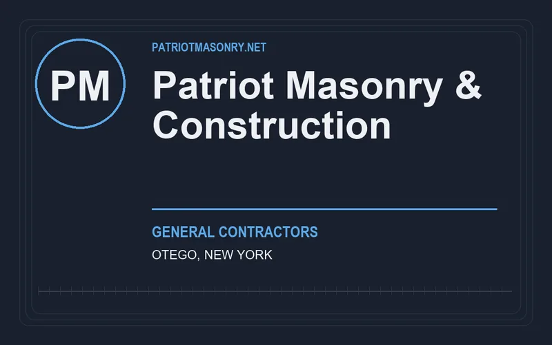 Patriot Masonry & Construction in Otego, New York