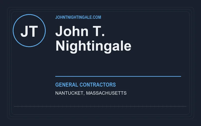 John T. Nightingale in Nantucket, Massachusetts