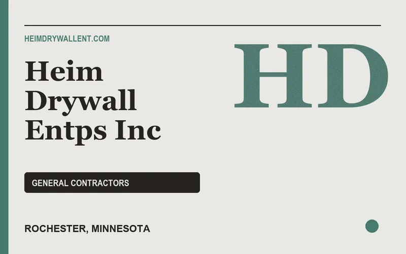 Heim Drywall Entps Inc in Rochester, Minnesota
