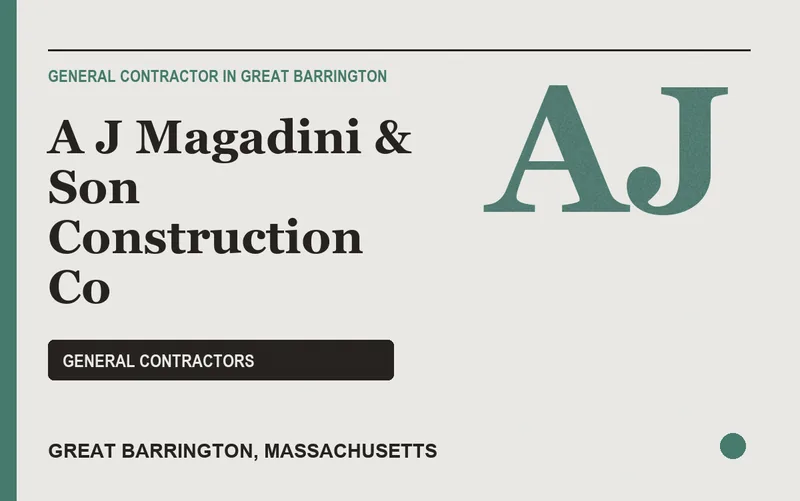 A J Magadini & Son Construction Co in Great Barrington, Massachusetts