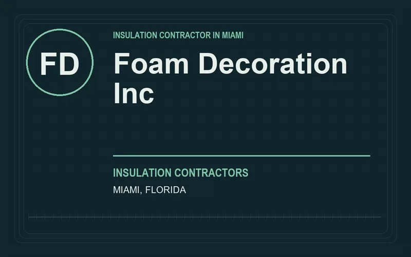 Foam Decoration Inc in Miami, Florida