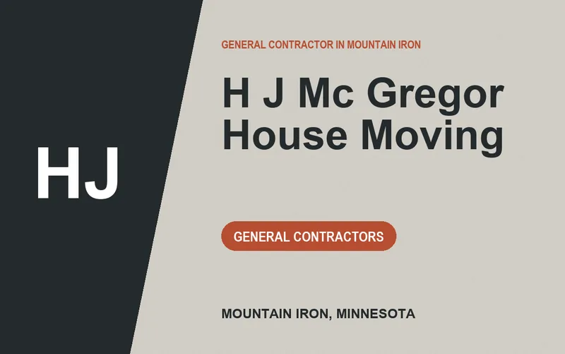 H J Mc Gregor House Moving in Mountain Iron, Minnesota