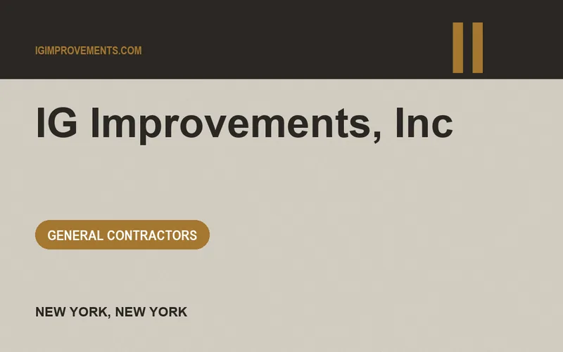 IG Improvements, Inc in New York, New York