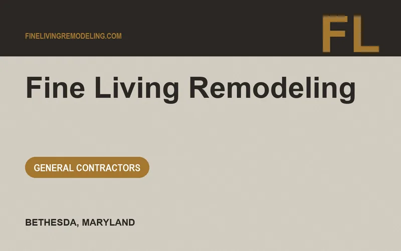 Fine Living Remodeling in Bethesda, Maryland