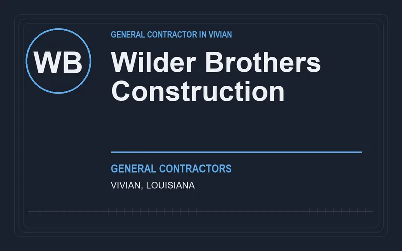 Wilder Brothers Construction in Vivian, Louisiana