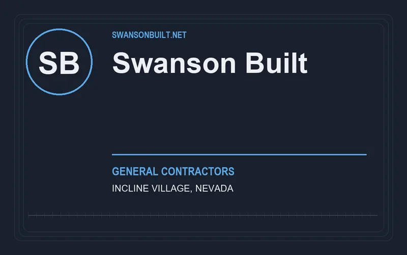 Swanson Built in Incline Village, Nevada