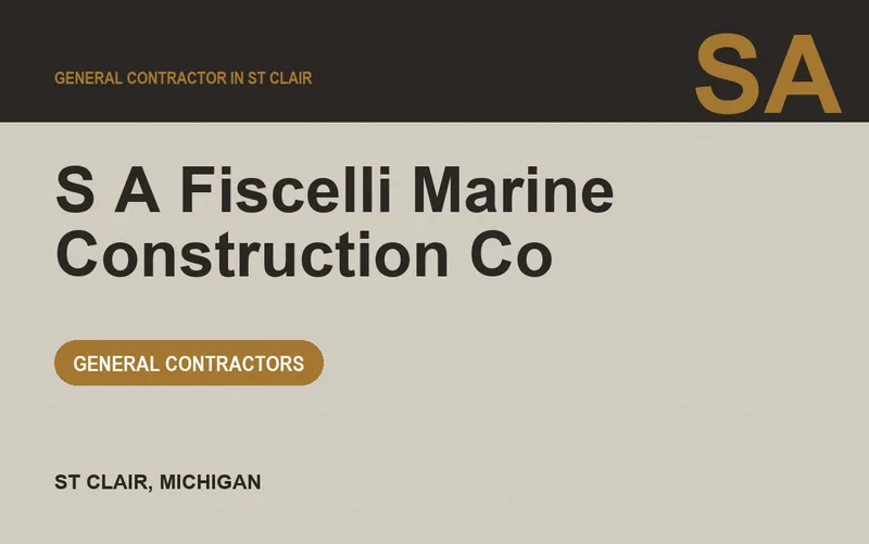 S A Fiscelli Marine Construction Co in St Clair, Michigan
