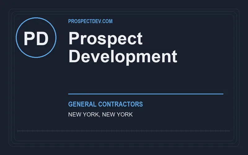 Prospect Development in New York, New York