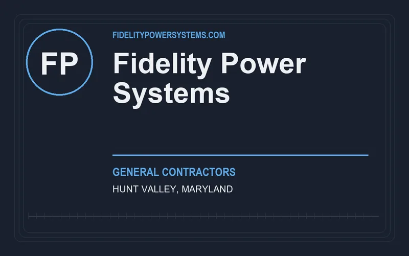 Fidelity Power Systems in Hunt Valley, Maryland