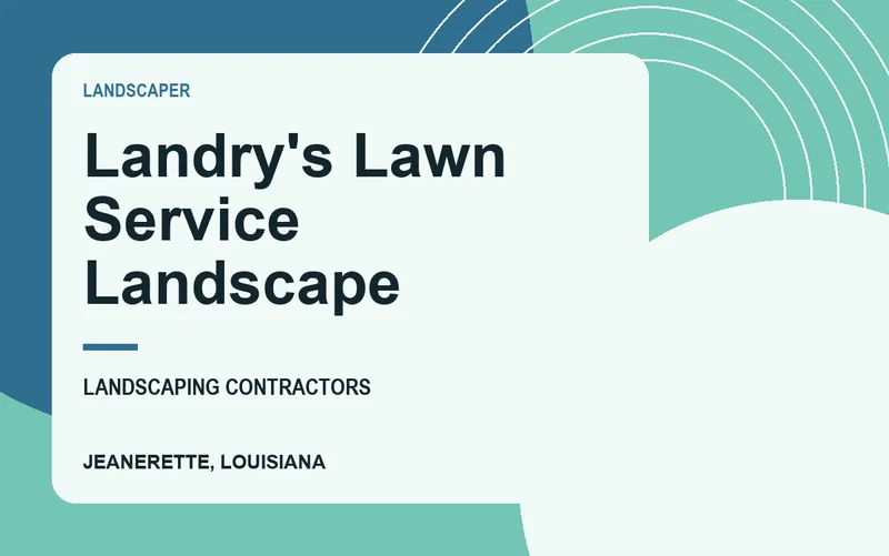 Landry's Lawn Service Landscape in Jeanerette, Louisiana