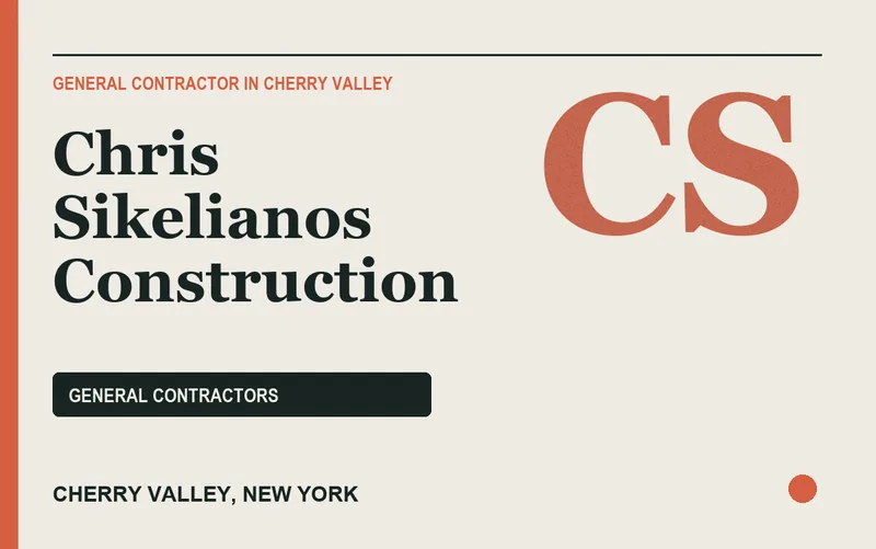 Chris Sikelianos Construction in Cherry Valley, New York