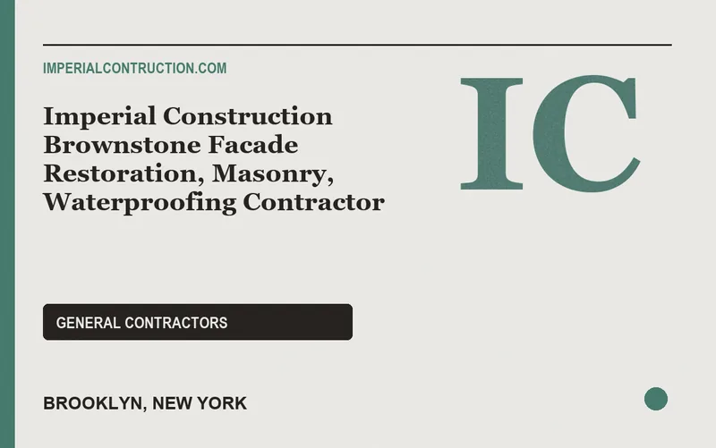 Imperial Construction Brownstone Facade Restoration, Masonry, Waterproofing Contractor in Brooklyn, New York