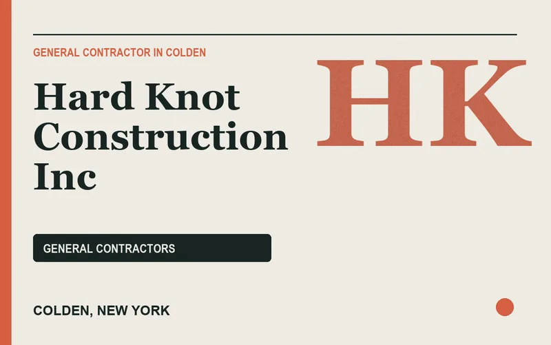 Hard Knot Construction Inc in Colden, New York