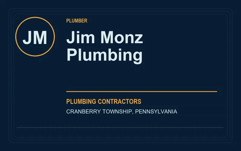Jim Monz Plumbing in Cranberry Township, Pennsylvania