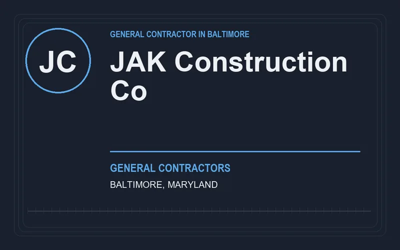 JAK Construction Co in Baltimore, Maryland