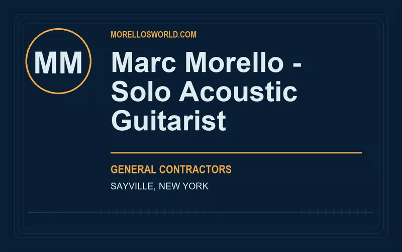 Marc Morello - Solo Acoustic Guitarist in Sayville, New York
