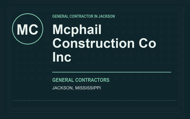 Mcphail Construction Co Inc in Jackson, Mississippi