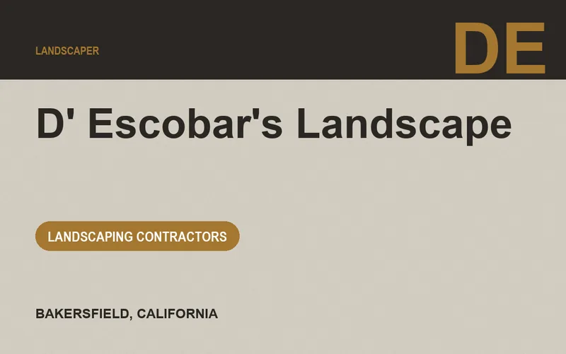 D' Escobar's Landscape in Bakersfield, California