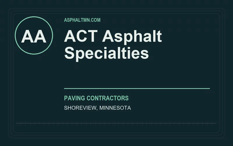 ACT Asphalt Specialties in Shoreview, Minnesota