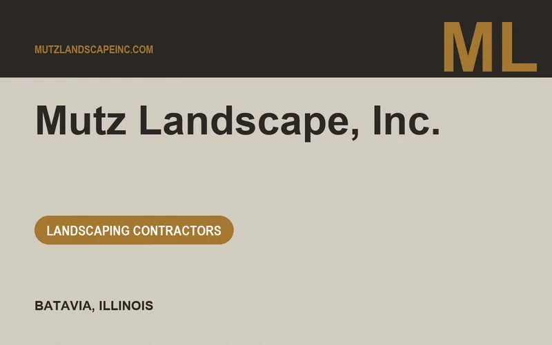 Mutz Landscape, Inc. in Batavia, Illinois