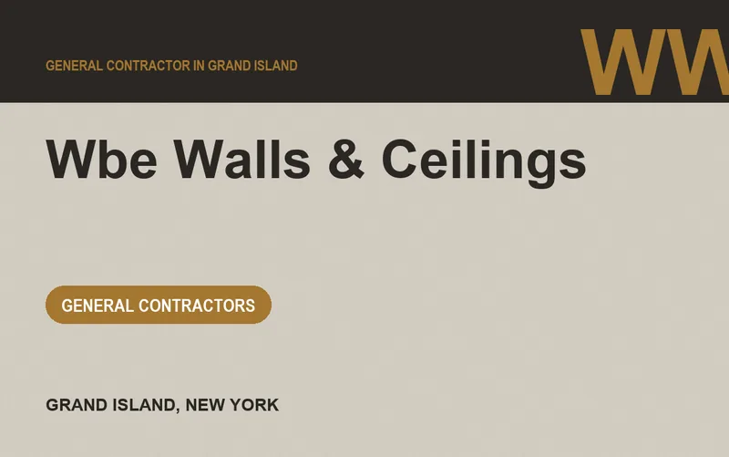 Wbe Walls & Ceilings in Grand Island, New York