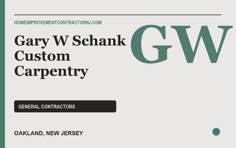 Gary W Schank Custom Carpentry in Oakland, New Jersey
