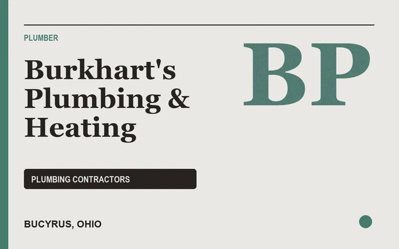Burkhart's Plumbing & Heating in Bucyrus, Ohio