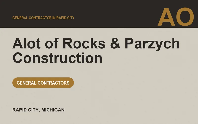 Alot of Rocks & Parzych Construction in Rapid City, Michigan