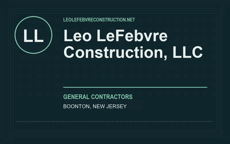 Leo LeFebvre Construction, LLC in Boonton, New Jersey
