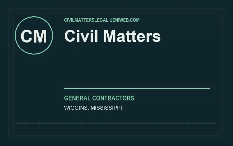 Civil Matters in Wiggins, Mississippi