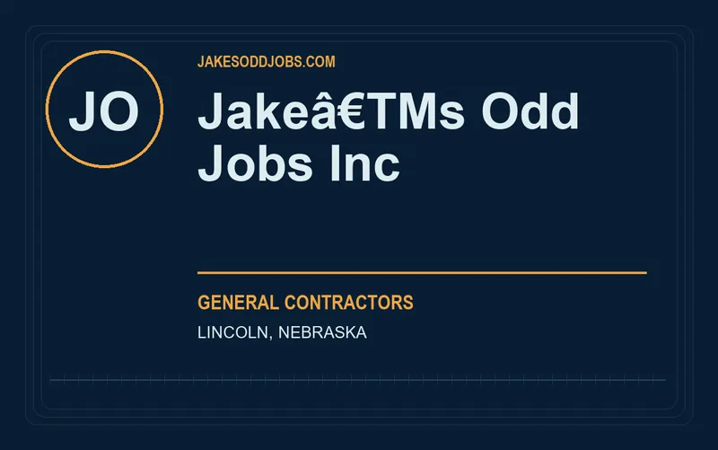 Jakeâ€TMs Odd Jobs Inc in Lincoln, Nebraska