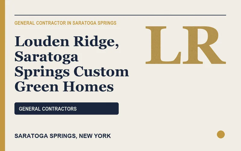 Louden Ridge, Saratoga Springs Custom Green Homes in Saratoga Springs, New York