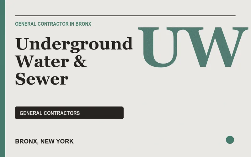 Underground Water & Sewer in Bronx, New York