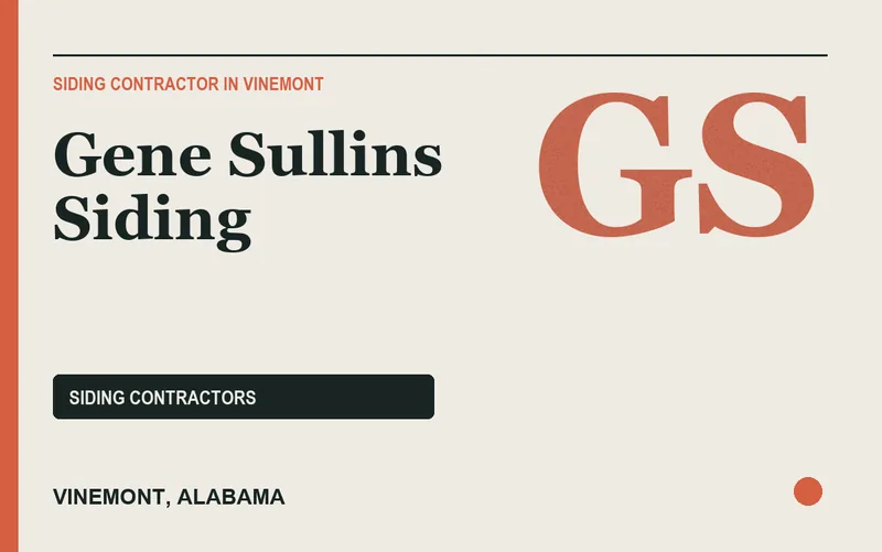 Gene Sullins Siding in Vinemont, Alabama