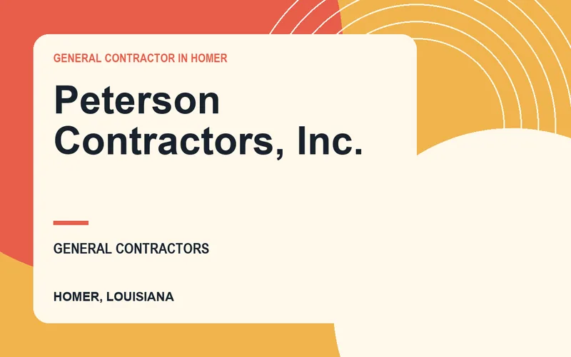 Peterson Contractors, Inc. in Homer, Louisiana