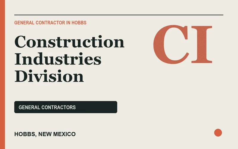 Construction Industries Division in Hobbs, New Mexico