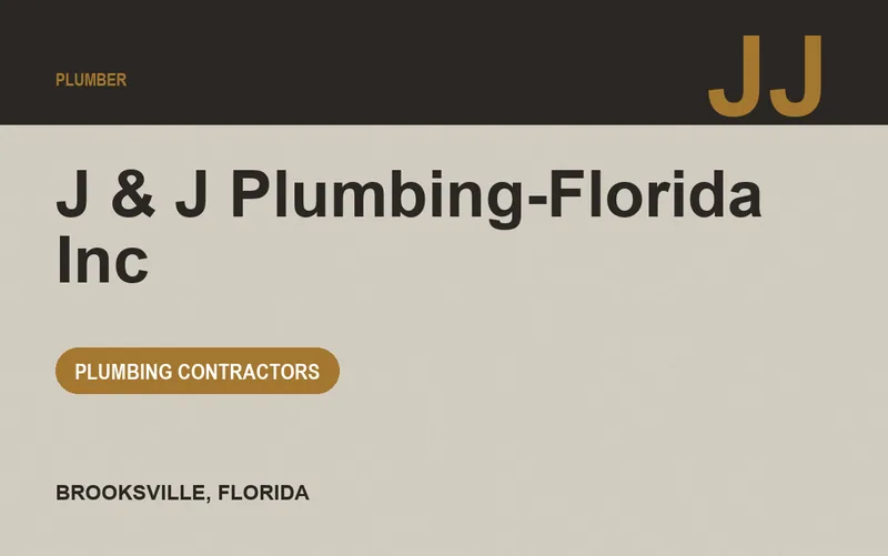 J & J Plumbing-Florida Inc in Brooksville, Florida