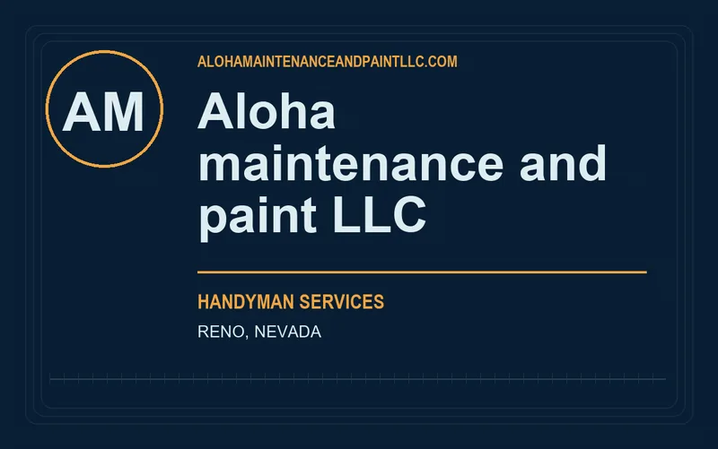 Aloha maintenance and paint LLC in Reno, Nevada