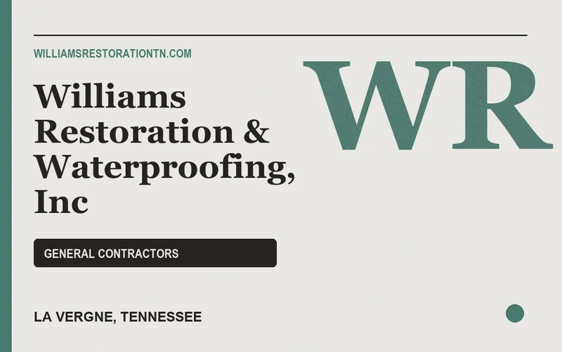 Williams Restoration & Waterproofing, Inc in La Vergne, Tennessee