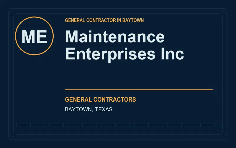 Maintenance Enterprises Inc in Baytown, Texas