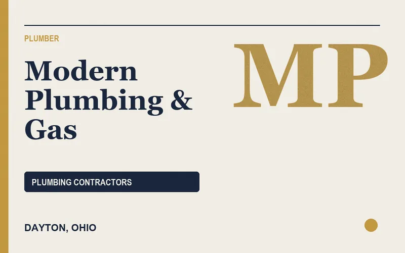 Modern Plumbing & Gas in Dayton, Ohio