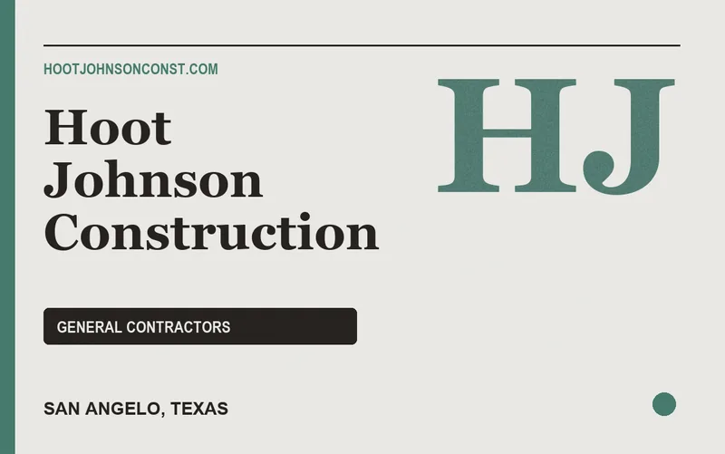Hoot Johnson Construction in San Angelo, Texas
