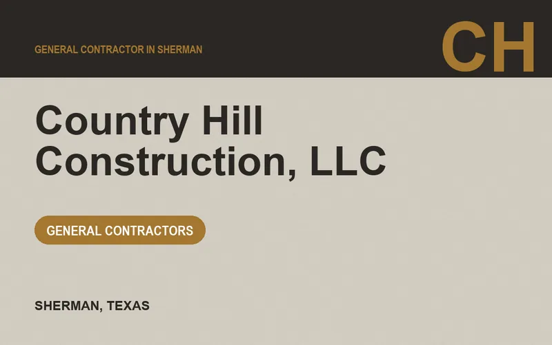 Country Hill Construction, LLC in Sherman, Texas