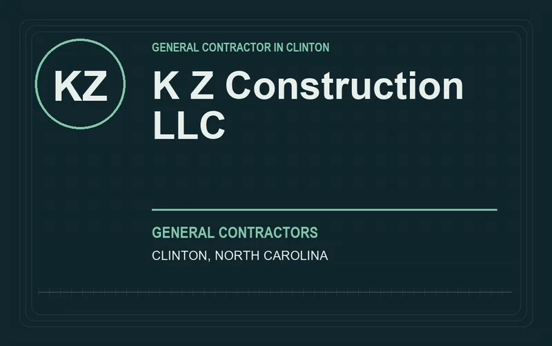 K Z Construction LLC in Clinton, North Carolina