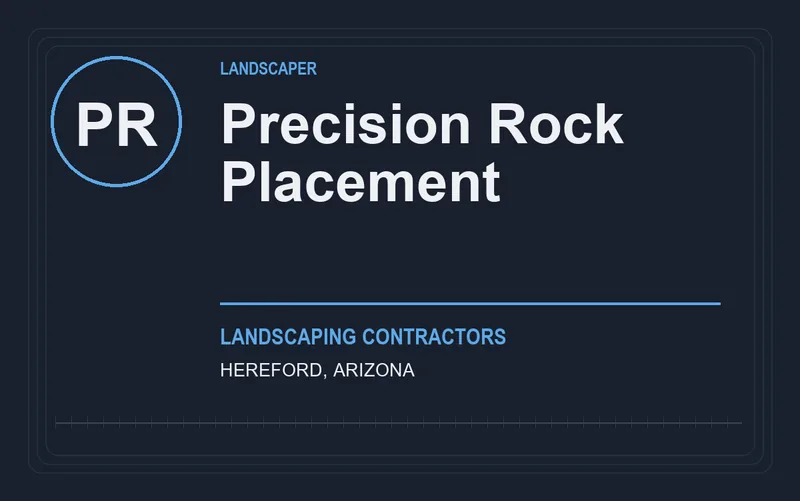 Precision Rock Placement in Hereford, Arizona