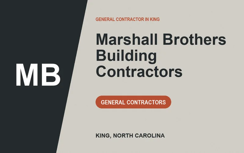 Marshall Brothers Building Contractors in King, North Carolina